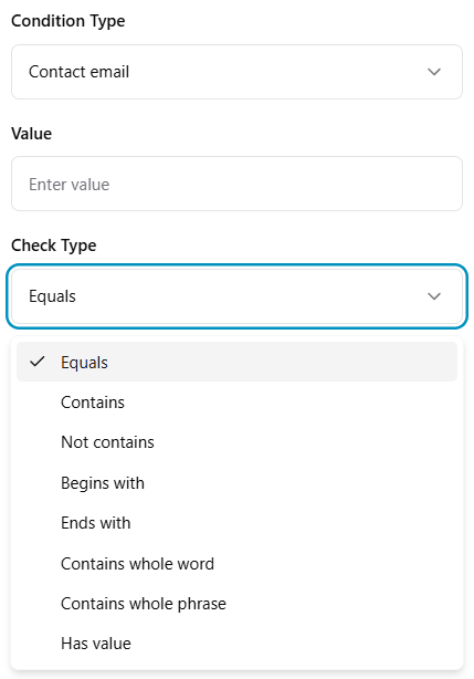 Contact Email Condition