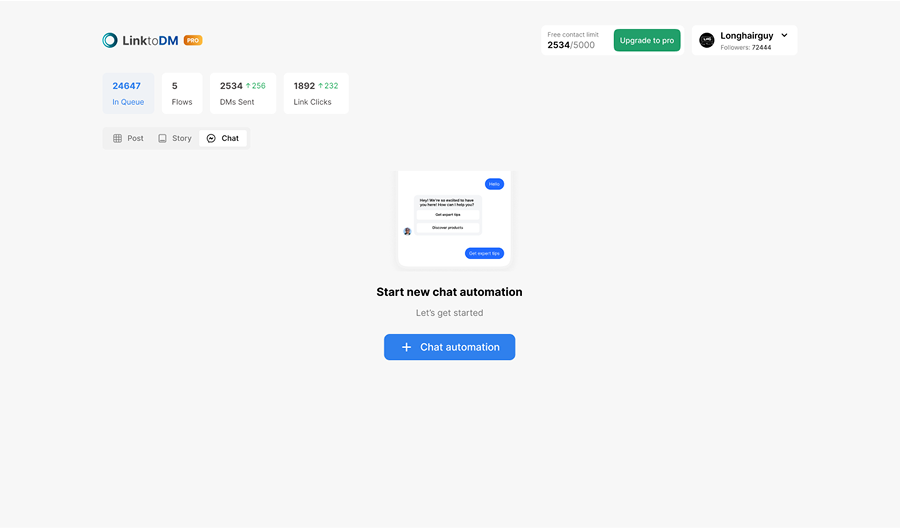 Create New Chat Automation