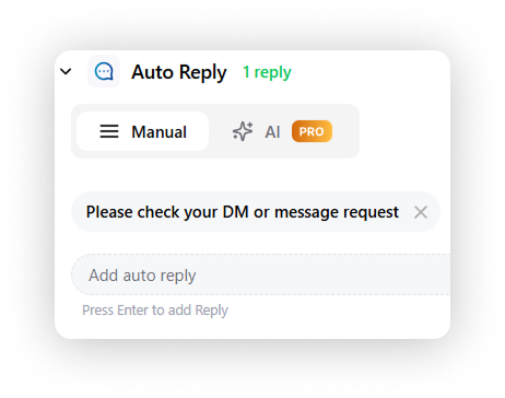 Auto Reply Screen 1