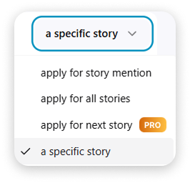 Select Story Type