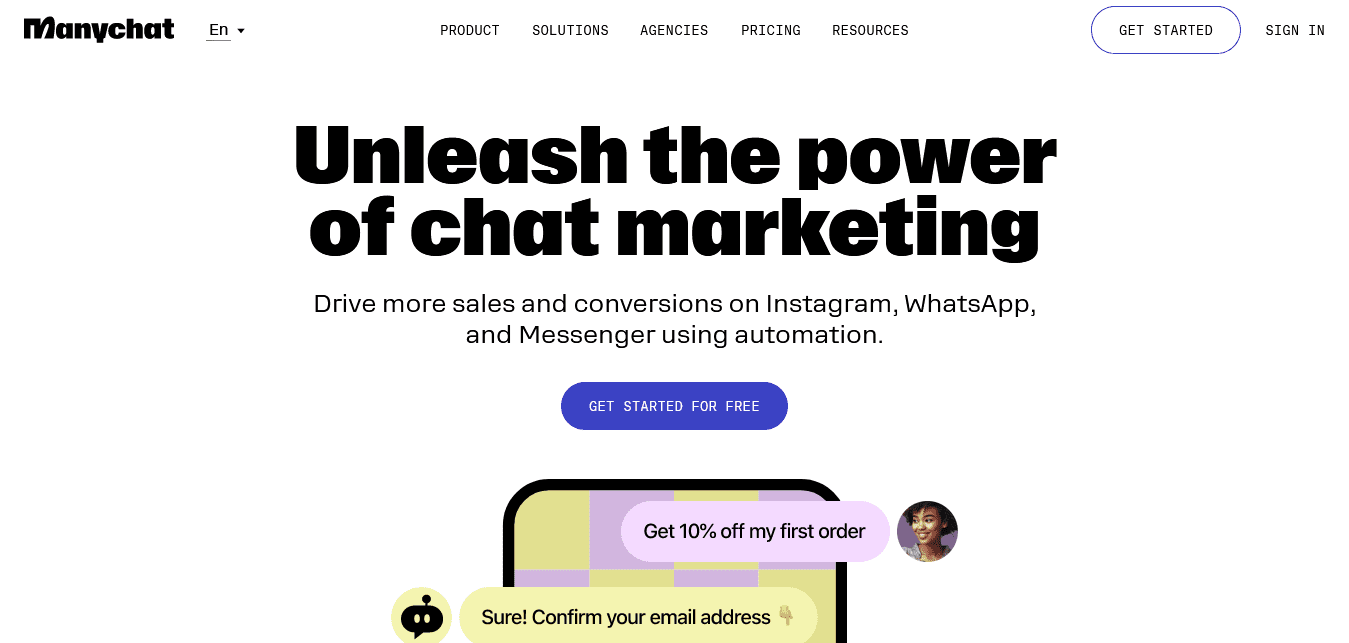 ManyChat Instagram DM automation dashboard